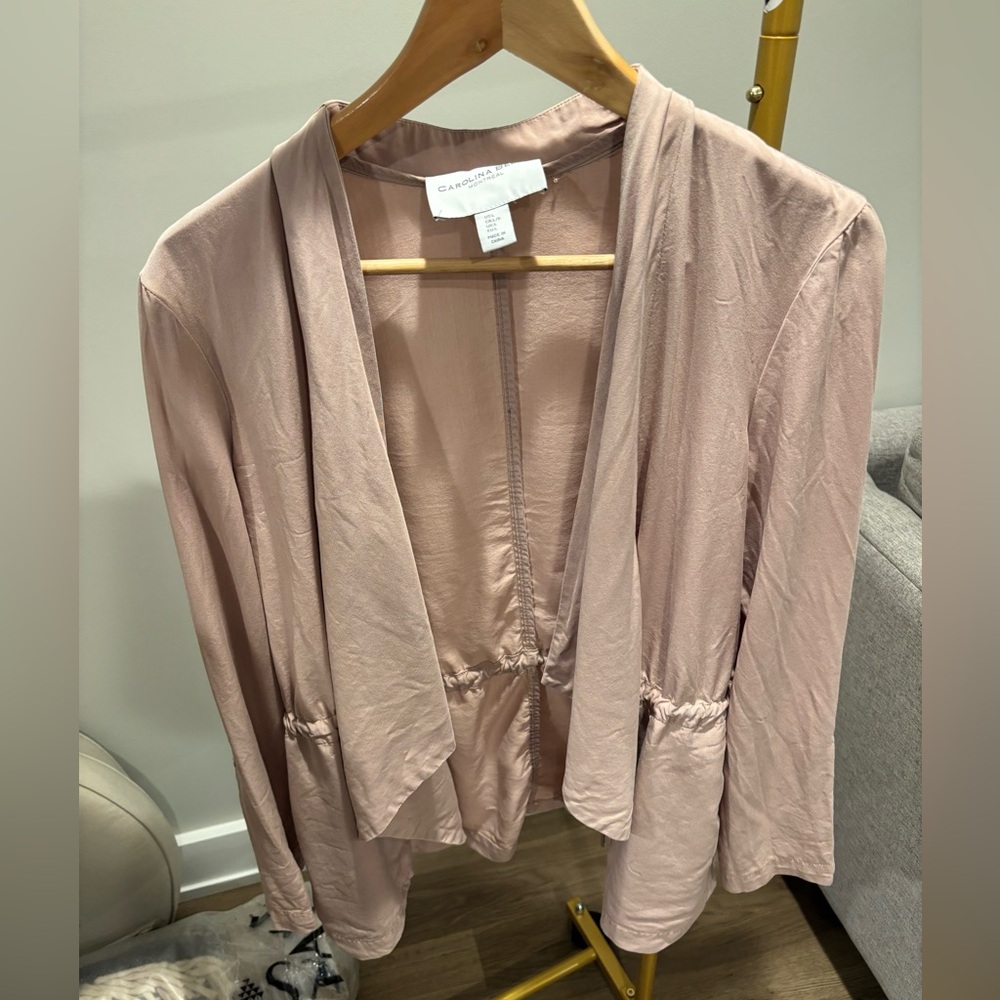 Carolina Belle Dusty Pink Open Front Cardigan